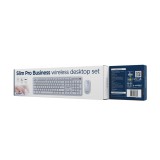 Gembird KBS-WPS-01 Set da scrivania wireless Slim Pro Business bianco RU layout