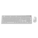 Gembird KBS-WPS-01 Set da scrivania wireless Slim Pro Business bianco US layout