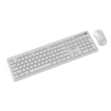 Gembird KBS-WPS-01 Set da scrivania wireless Slim Pro Business bianco US layout