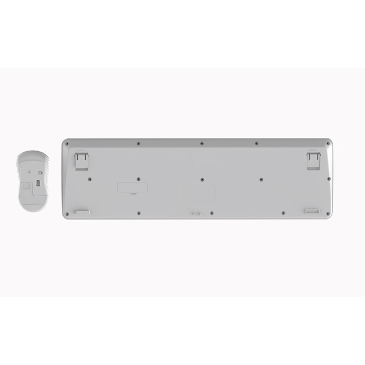 Gembird KBS-WPS-01 Set da scrivania wireless Slim Pro Business bianco US layout