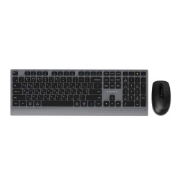 Gembird KBS-WPS-02-CYRL Set da scrivania slim wireless dual-mode 2.4G+BT RU layout