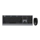 Gembird KBS-WPS-02-CYRL Set da scrivania slim wireless dual-mode 2.4G+BT RU layout
