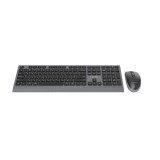 Gembird KBS-WPS-02-CYRL Set da scrivania slim wireless dual-mode 2.4G+BT RU layout