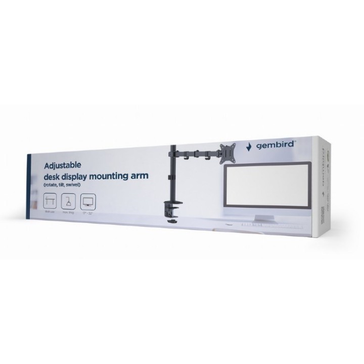 Gembird MA-D1-01 supporto monitor / staffa 81.3 cm (32 ) Scrivania Nero