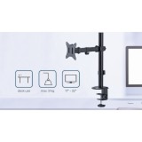 Gembird MA-D1-03 supporto/staffa monitor 81.3 cm (32 ) da scrivania nero