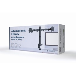 Gembird MA-D2-01 supporto monitor / staffa 81.3 cm (32 ) Scrivania Nero
