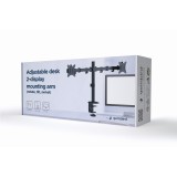 Gembird MA-D2-01 supporto monitor / staffa 81.3 cm (32 ) Scrivania Nero