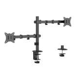Gembird MA-D2-03 Braccio doppio di supporto monitor regolabile per scrivania 17"-32" nero