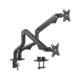 Gembird MA-DA2-02 Braccio di supporto regolabile per scrivania 2-display (inclinabile) 17"-32" fino a 8 kg