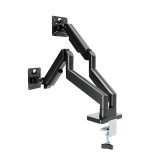 Gembird MA-DA2-06 Braccio doppio monitor regolabile montato su scrivania 17 -32 nero