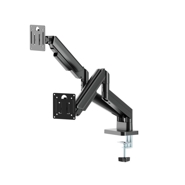Gembird MA-DA2-06 Braccio doppio monitor regolabile montato su scrivania 17 -32 nero