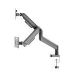 Gembird MA-DA2-06 Braccio doppio monitor regolabile montato su scrivania 17 -32 nero