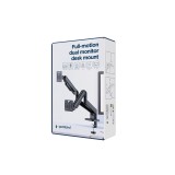 Gembird MA-DA2-06 Braccio doppio monitor regolabile montato su scrivania 17 -32 nero