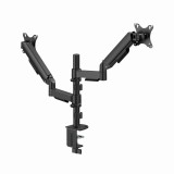 Gembird MA-DA2P-02 Braccio di montaggio regolabile da scrivania 2-display 17"-32 nero