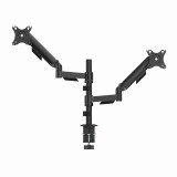 Gembird MA-DA2P-02 Braccio di montaggio regolabile da scrivania 2-display 17"-32 nero