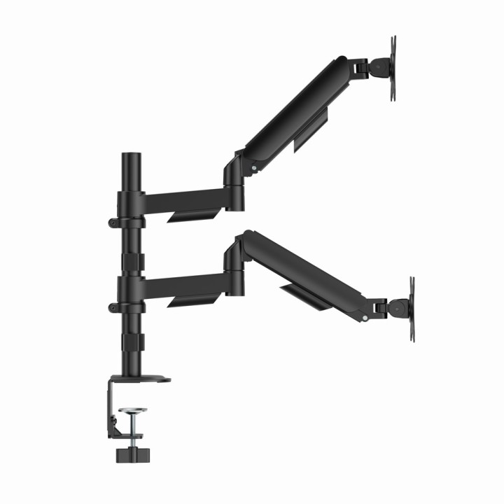 Gembird MA-DA2P-02 Braccio di montaggio regolabile da scrivania 2-display 17"-32 nero
