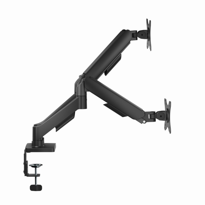 Gembird MA-DA2U-01 Braccio di montaggio regolabile da scrivania 2-display con porte USB 17"-32 nero