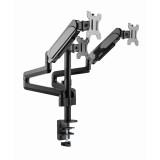 Gembird MA-DA3-01 supporto/staffa monitor 68.6 cm (27 ) da scrivania nero