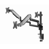 Gembird MA-DA3-01 supporto/staffa monitor 68.6 cm (27 ) da scrivania nero
