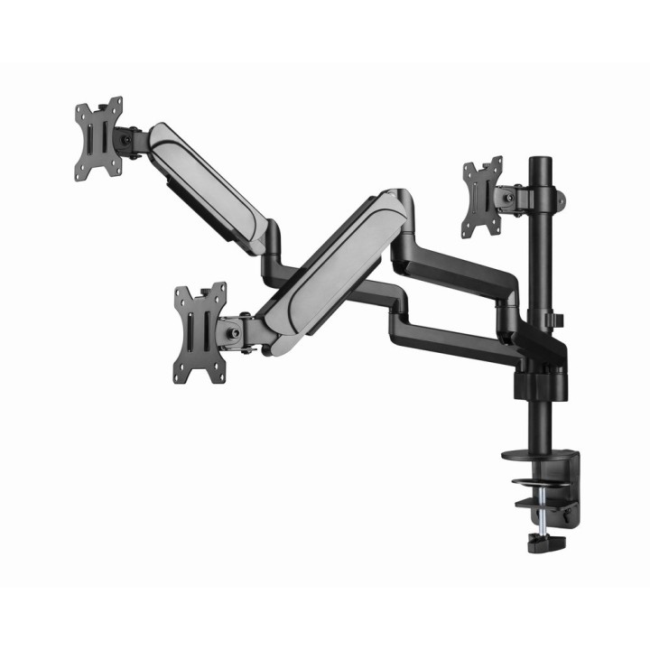 Gembird MA-DA3-01 supporto/staffa monitor 68.6 cm (27 ) da scrivania nero