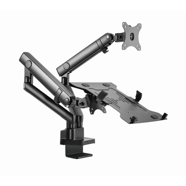 Gembird MA-DA3-02 supporto/staffa monitor 81.3 cm (32 ) da scrivania nero