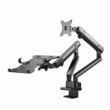 Gembird MA-DA3-02 supporto/staffa monitor 81.3 cm (32 ) da scrivania nero