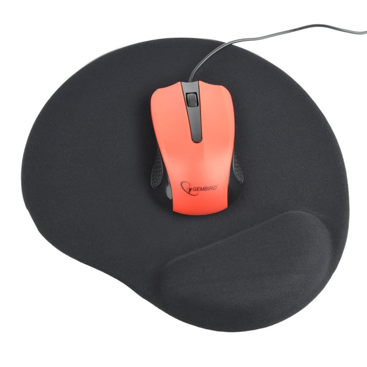 Gembird MP-GEL-BLACK tappetino per mouse