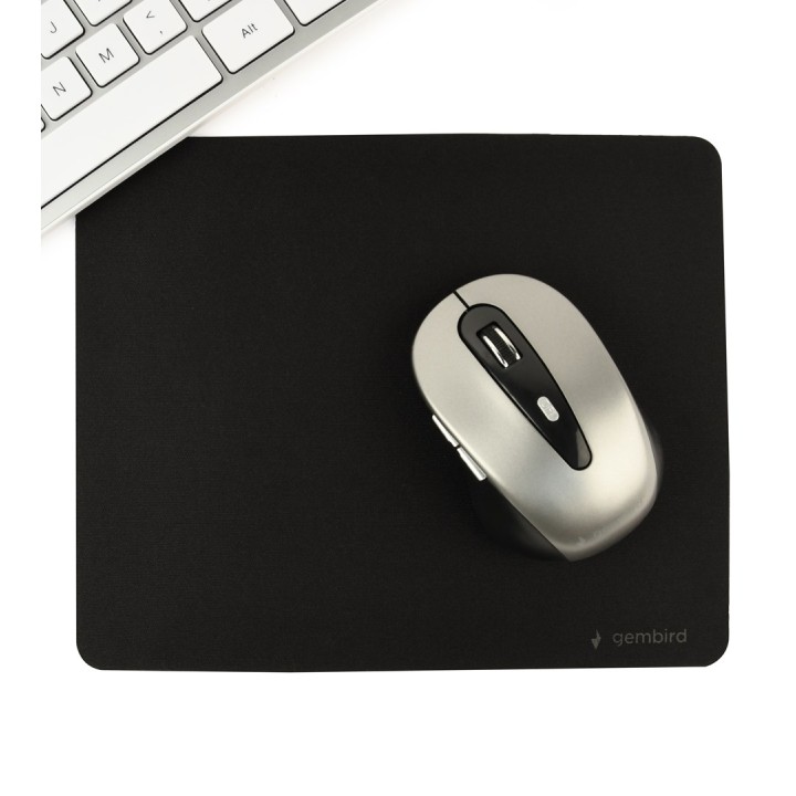 Gembird MP-S-G tappetino mouse microgomma nero