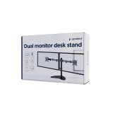 Gembird MS-D2ST-02 Supporto monitor da scrivania (rotazione inclinazione girevole) 13"-32 nero