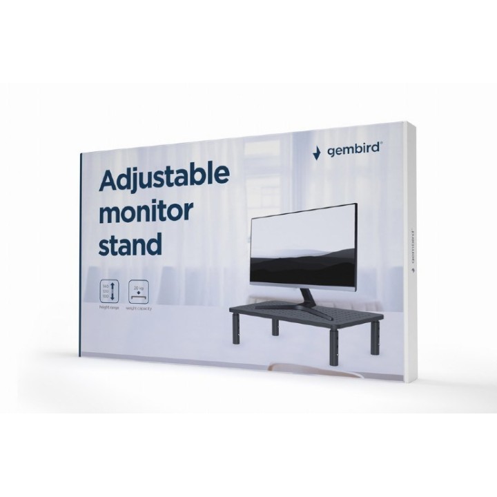 Gembird MS-TABLE-01 supporto/staffa monitor nero da scrivania