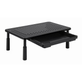 Gembird MS-TABLE-D-01 Supporto monitor regolabile con cassetto (rettangolare)