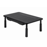Gembird MS-TABLE-D-01 Supporto monitor regolabile con cassetto (rettangolare)