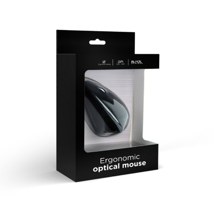 Gembird MUS-ERGO-01 mouse destrorso USB Type-A ottico 3200 DPI