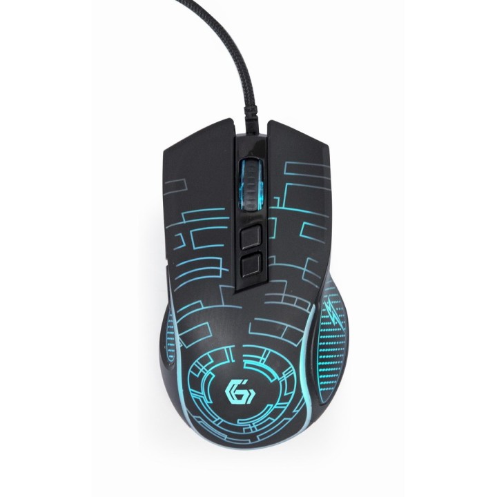 Gembird MUSG-RGB-01 mouse per destrorsi USB Type-A 3600 DPI