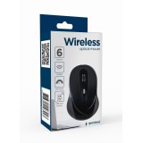 Gembird MUSW-6B-01 Mouse ufficio destrorso RF wireless ottico 1600 DPI