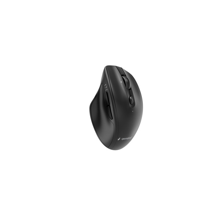 Gembird MUSW2-6B-02 Mouse wireless dual-mode (2.4G + BT) 2400 DPI 6 pulsanti nero