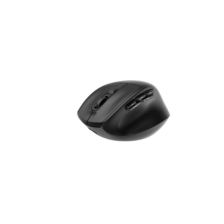 Gembird MUSW3-9B-01 Mouse wireless ergonomico triple-mode (2.4G + BT + USB) 2400 DPI 9 pulsanti nero