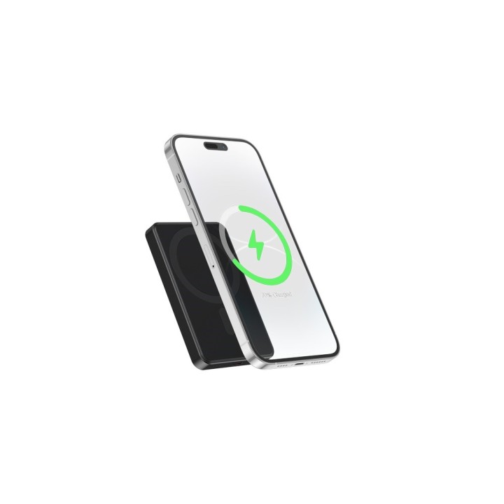 Gembird PB05-WPC15M-01 Powerbank wireless magnetico 15 W 5000 mAh nero