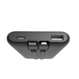 Gembird PB10-PD20-LCD-01 Power bank a ricarica rapida con cavi integrati 20W 10000 mAh nero