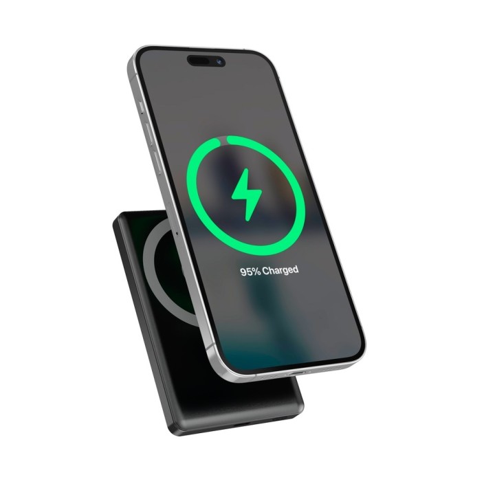 Gembird PB10-WPC15M-LCD-01 Powerbank wireless magnetico con LCD 15W 10000 mAh nero