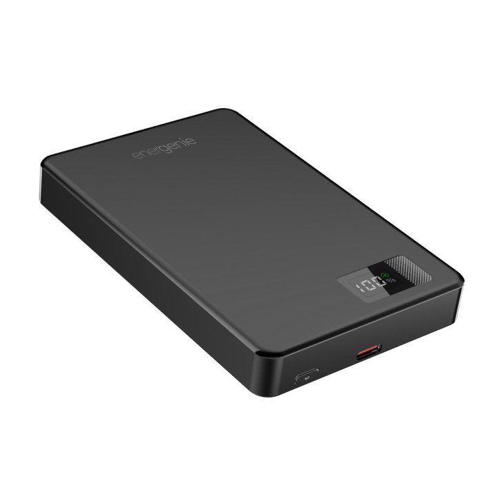 Gembird PB10-WPC15M-LCD-01 Powerbank wireless magnetico con LCD 15W 10000 mAh nero