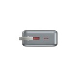 Gembird PB20-PD65-LCD-01 Power bank ricarica veloce con cavi integrati 65W 20000 mAh nero