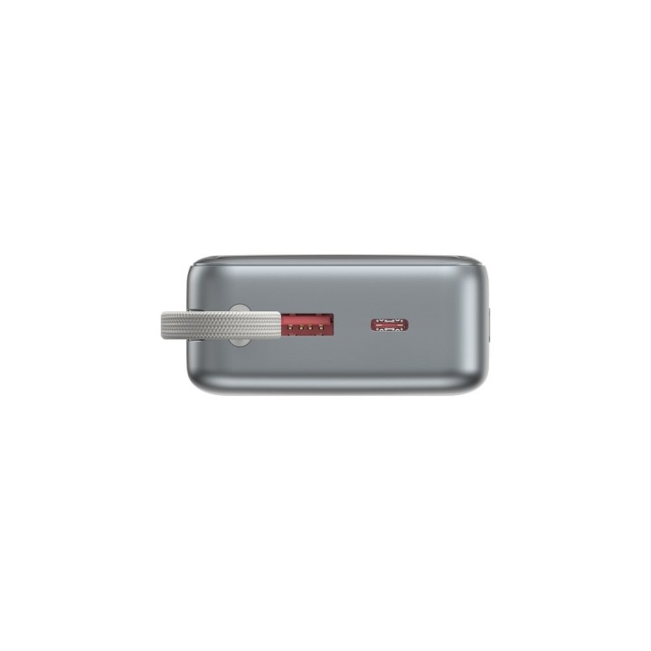 Gembird PB20-PD65-LCD-01 Power bank ricarica veloce con cavi integrati 65W 20000 mAh nero