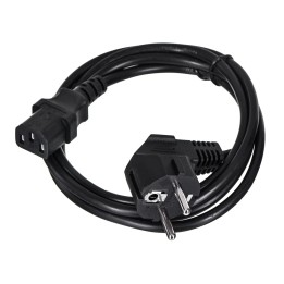 Gembird PC-186 cavo di alimentazione nero 1.8 m CEE7/4 C14 accoppiatore