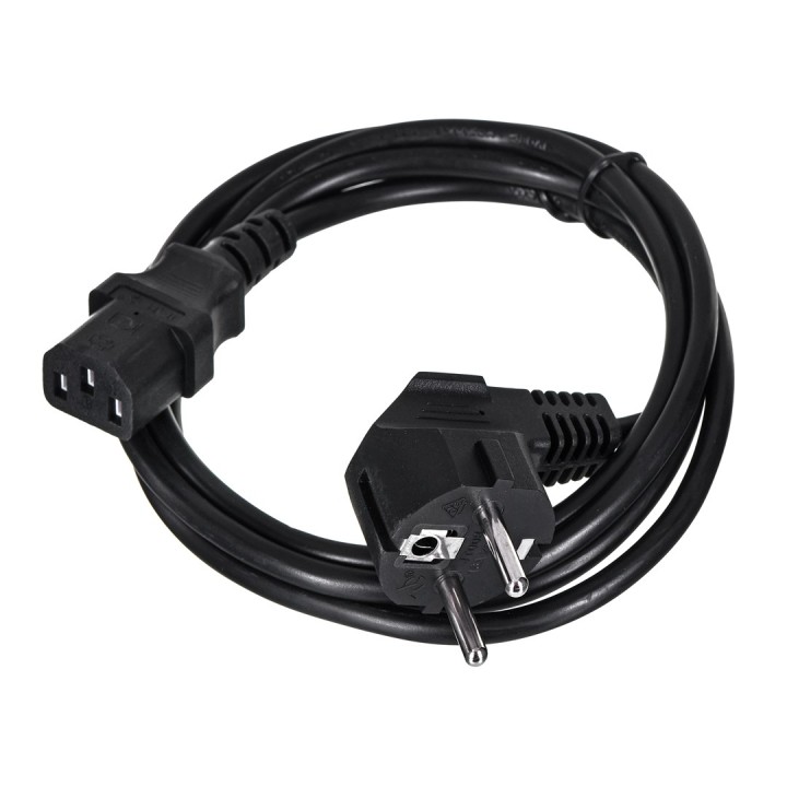 Gembird PC-186 cavo di alimentazione nero 1.8 m CEE7/4 C14 accoppiatore