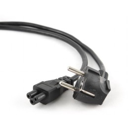 Gembird PC-186-ML12-3M cavo di alimentazione nero CEE7/7 C5 accoppiatore