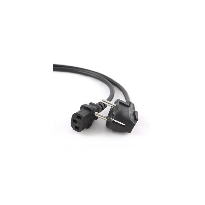 Gembird PC-186-VDE-10M cavo di alimentazione nero accoppiatore CEE7/4 C14