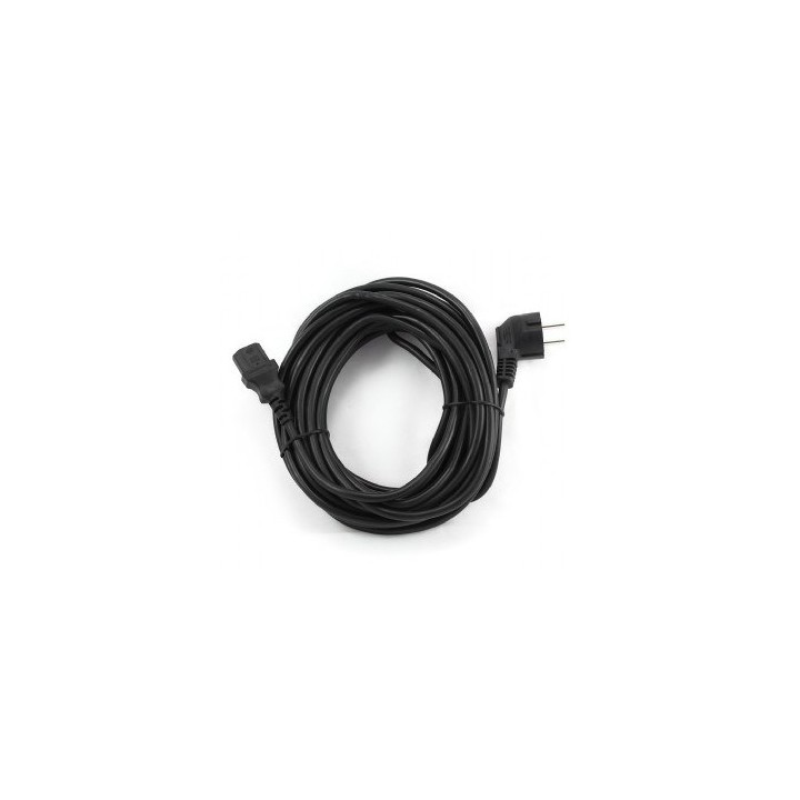 Gembird PC-186-VDE-10M cavo di alimentazione nero accoppiatore CEE7/4 C14