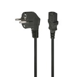 Gembird PC-186-VDE-3M cavo di alimentazione con approvazione VDE 3 metri nero