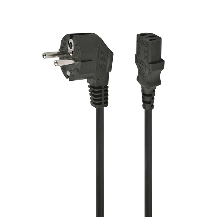 Gembird PC-186-VDE-3M cavo di alimentazione con approvazione VDE 3 metri nero